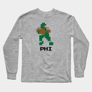 8-Bit Quarterback - Philadelphia (Throwbacks) Long Sleeve T-Shirt